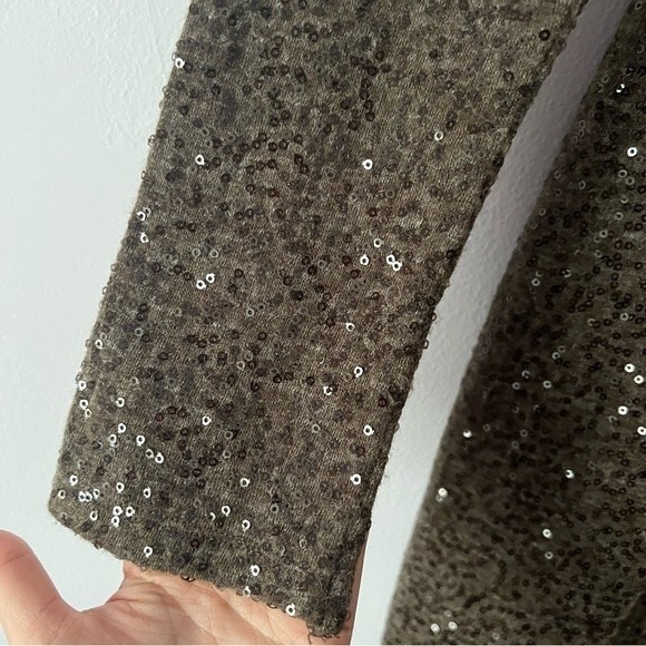 Alice + Olivia Nala Sequined Dress in Chocolate Small - Picture 10 of 14